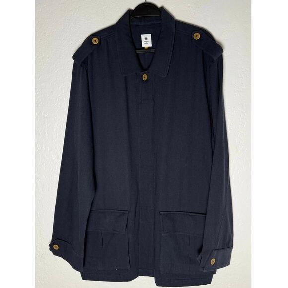 Parallel X League Mens Gunner Cotton Military Jacket Epaulettes Patch Pockets XL - Picture 2 of 13